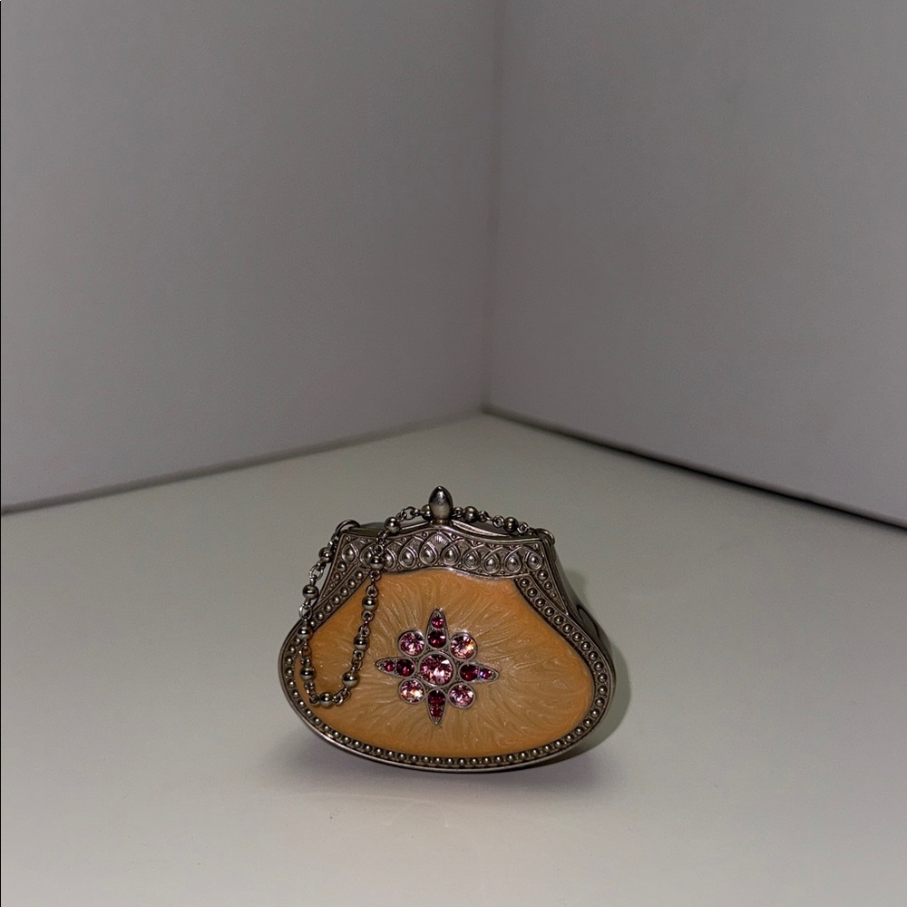 PartyLite Purse with Pink and Gold Accents